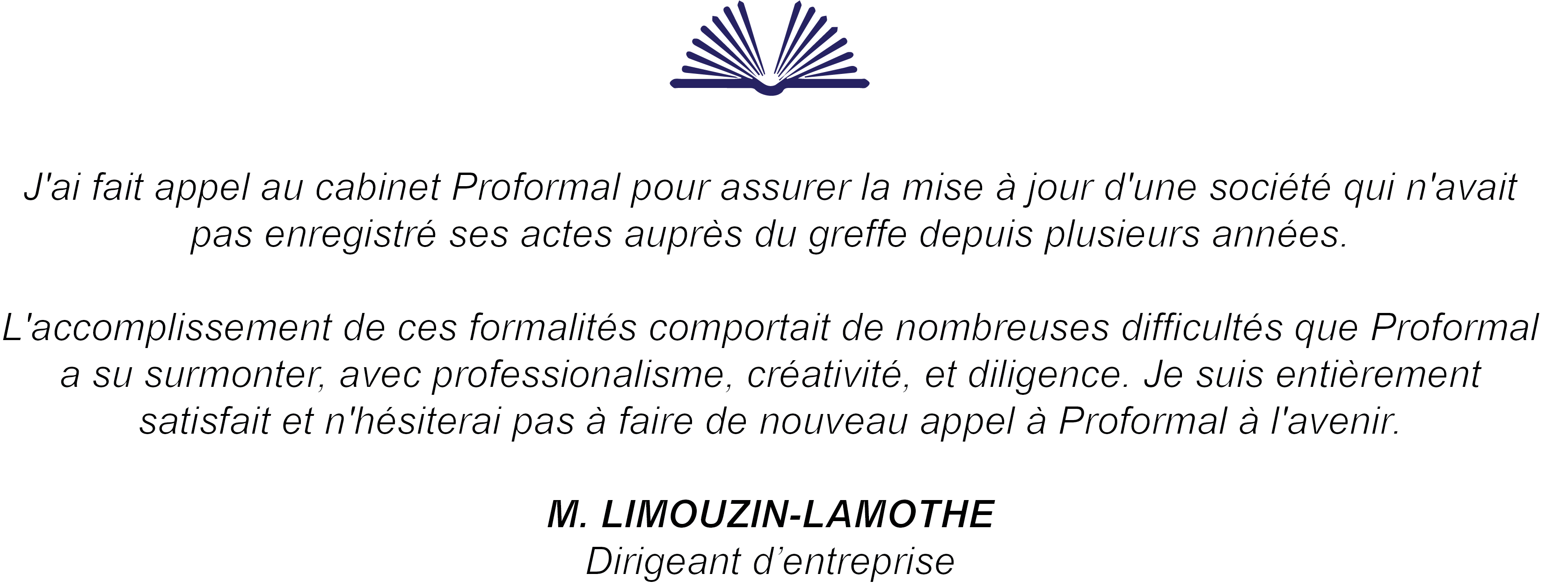 témoignage de m. Limouzin-Lamothe